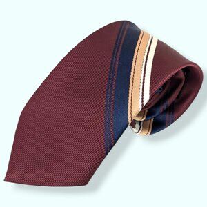 Vintage Pierre Cardin Red Striped Tie